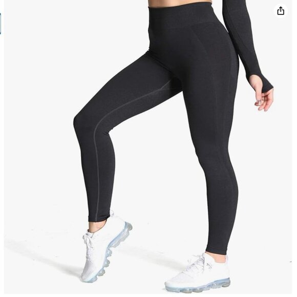 Aoxjox Women's Workout Seamless Leggings High Waised Flex Gym Sport Yoga - Picture 1 of 1